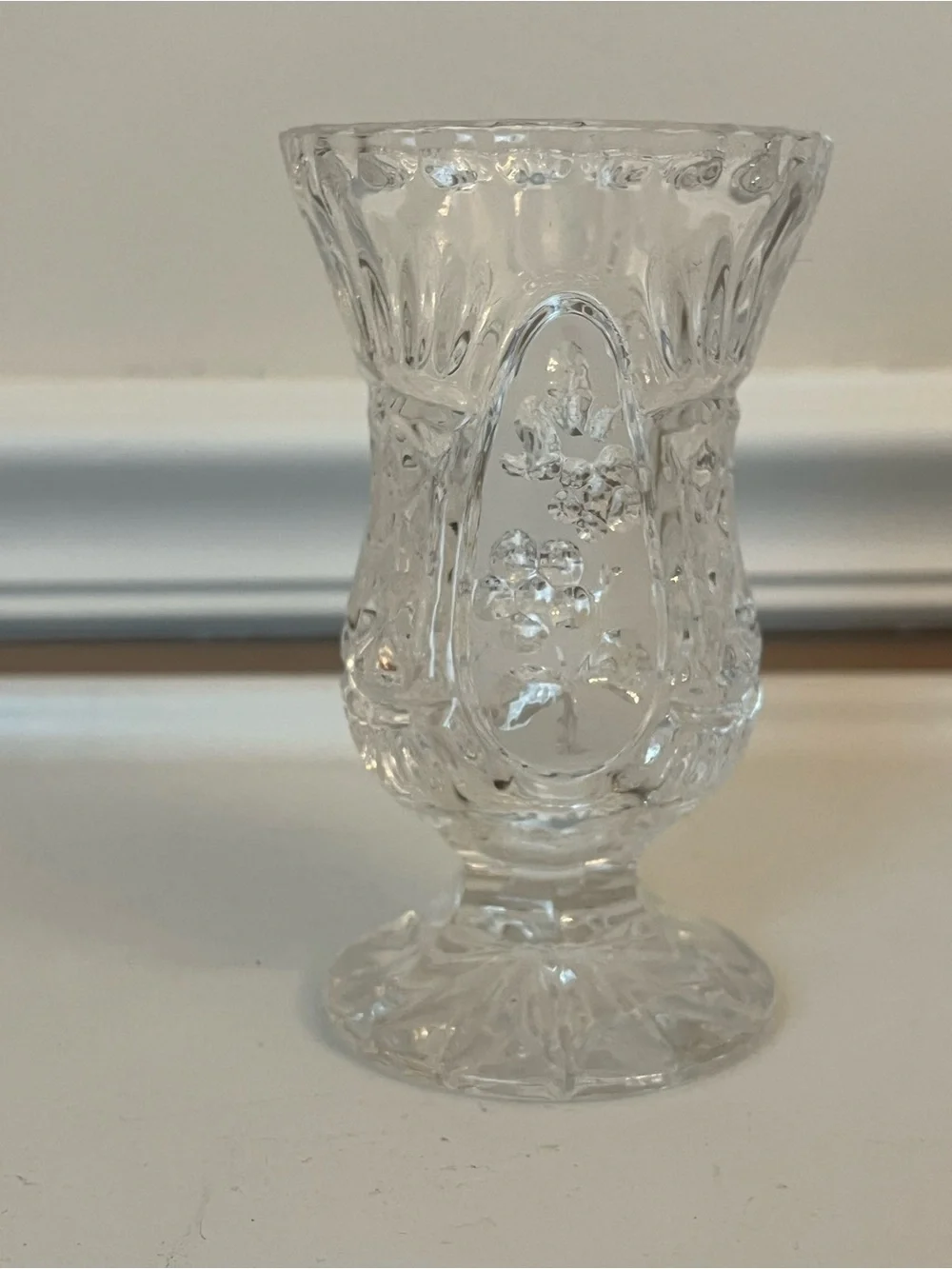Vintage Zajecar Crystal Bud Vase